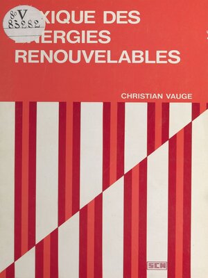 cover image of Lexique des énergies renouvelables
